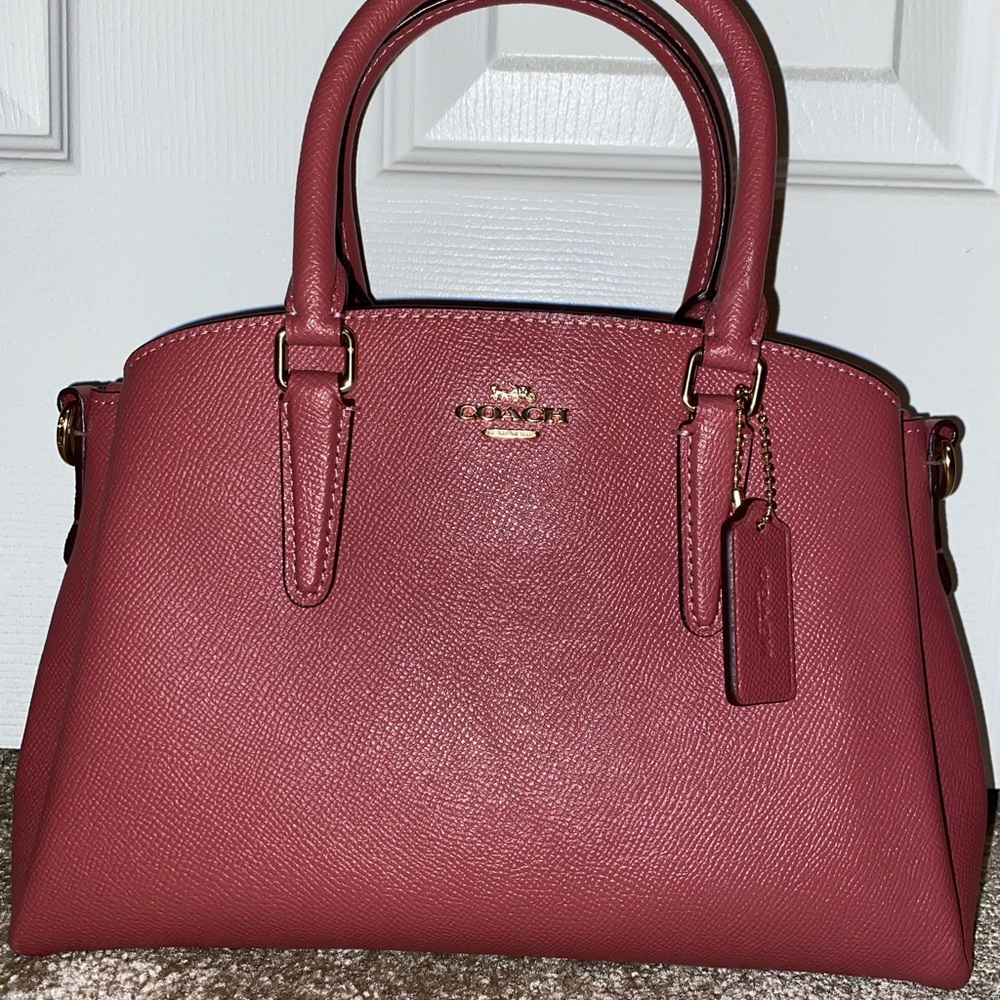 Coach Pink Leather Handbag - Picture 3 of 8